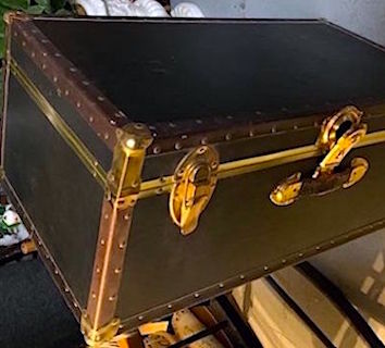 Vintage "San Onofre" Foot Trunk-Footlocker