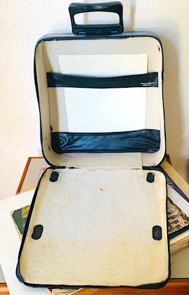 1960s Vintage Olivetti Lettera 32 Blue Teal