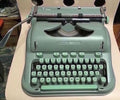 1960s Sea Foam Hermes 3000 Swiss Typewriter