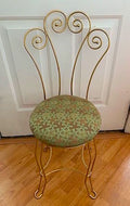Vintage Vanity Gold Chair
