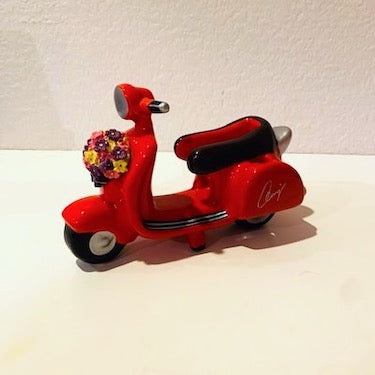 1980s Ceramic VESPA Scooter Desk Organizer