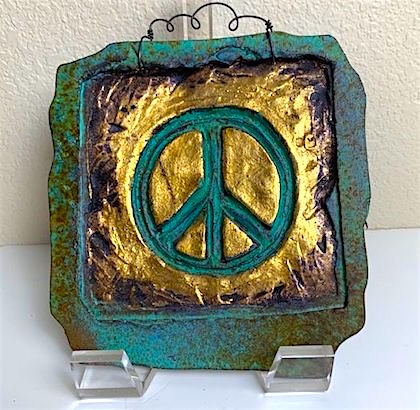 Wall Plaque Bronzed Casting Stone Sculpture