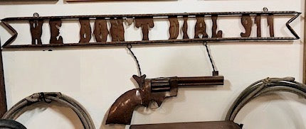 Rustic Western Colt Metal Sign