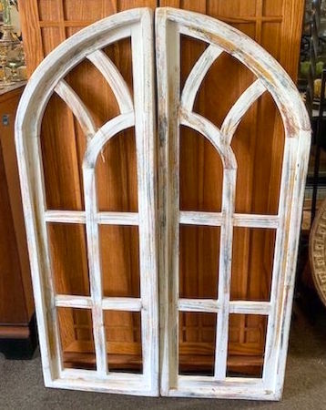 Rustic Skinny Wooden Shutters Architectural Frames